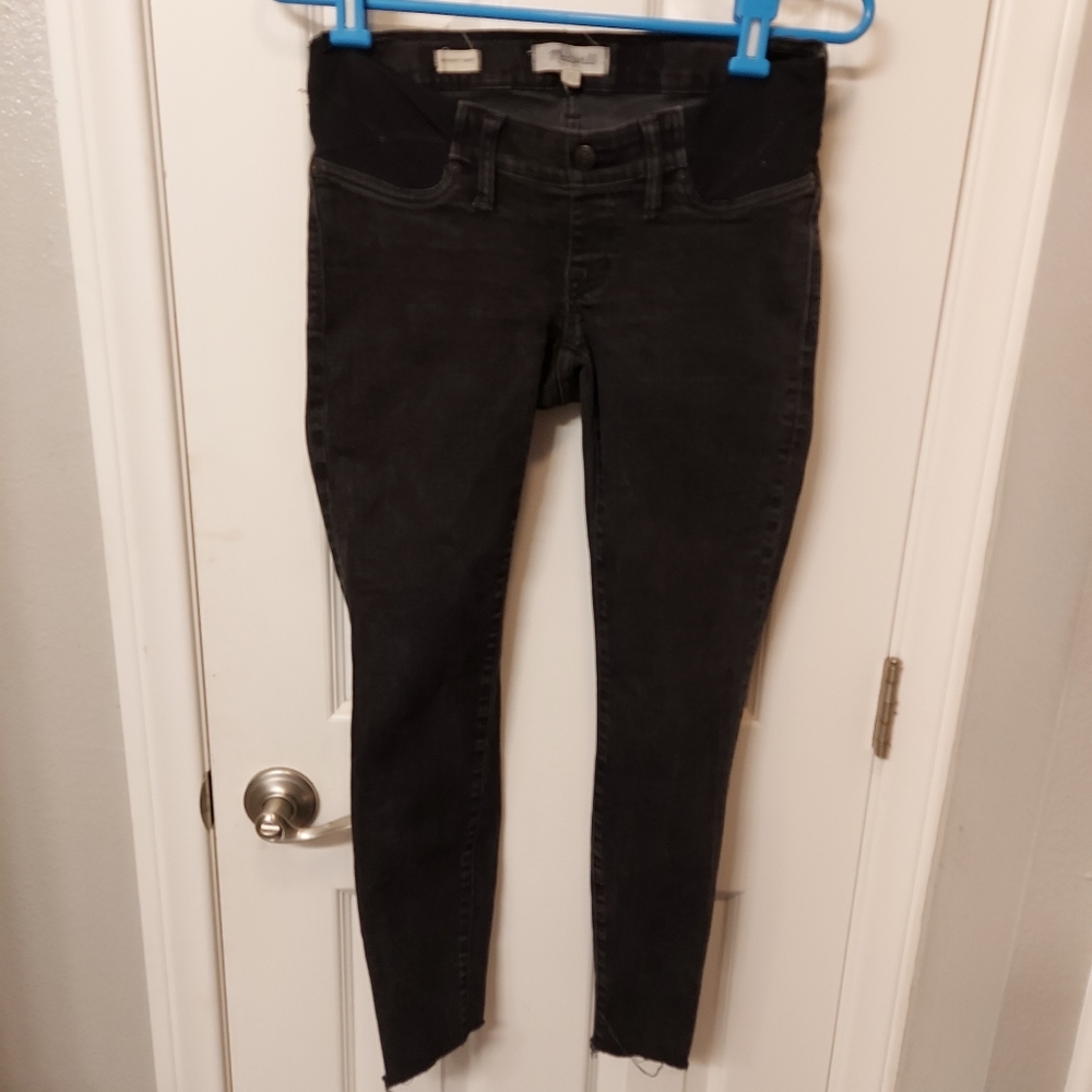 Madewell side panel maternity skinny jeans